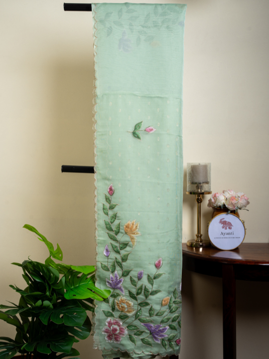 Soft Green Organza Saree