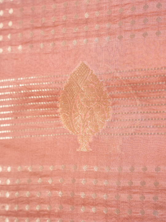 Rose Gold Ombré Pure Silk Organza Saree