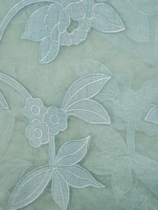 Mint Green Premium Organza Silk Saree