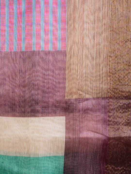 Multicolour Soft Chanderi Saree