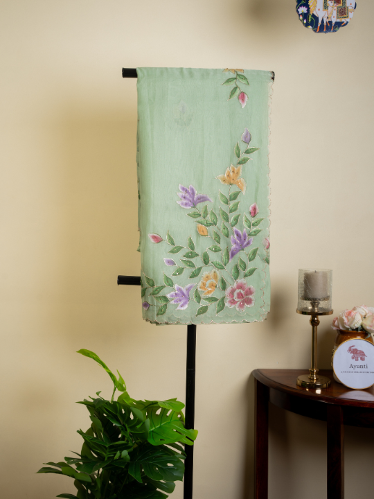 Soft Green Organza Saree