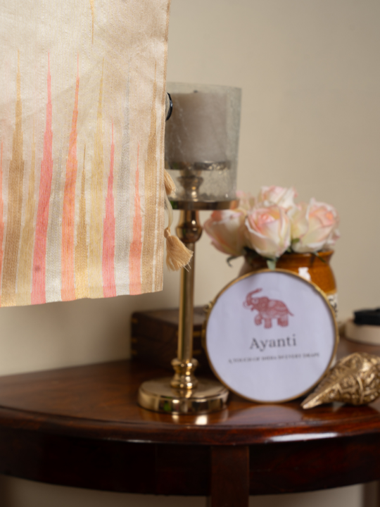 Golden Beige Cotton Chanderi Saree