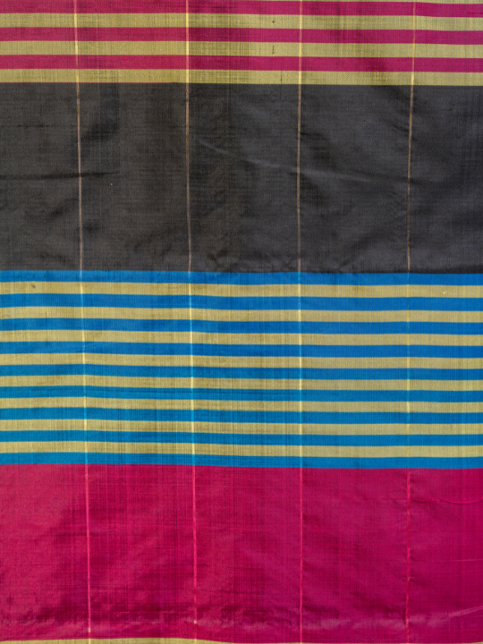 Blue Pure Handloom Bishnupur Katan Silk Saree